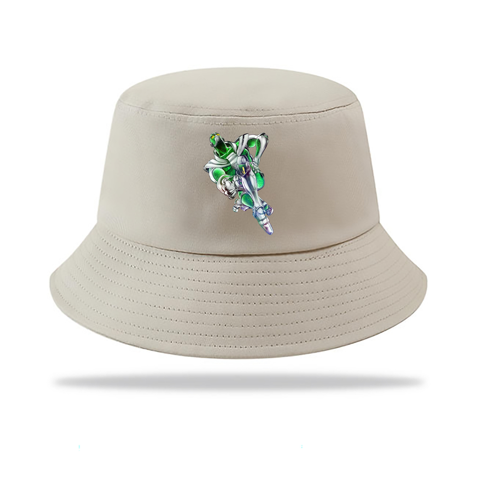 （画像用） ジョジョの奇妙な冒険 花京院 典明（かきょういん のりあき） JoJo's Bizarre Adventure Kakyoin Noriaki アウトドア日除けバケットハット